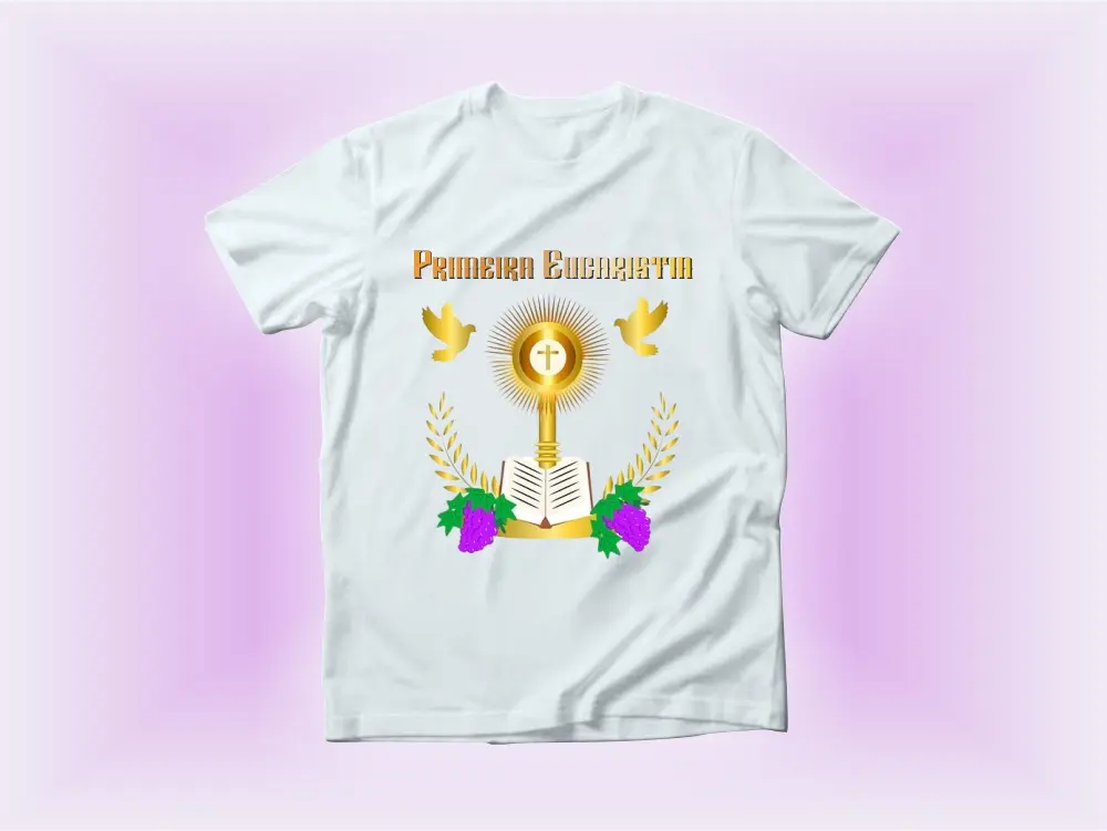 camiseta personalizada primeira eucaristia